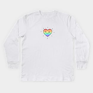 Pride Heart Kids Long Sleeve T-Shirt